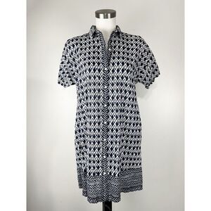 Ann Taylor Loft Beach Women’s Size Medium Shirt Dress Swimsuit Coverup Linen